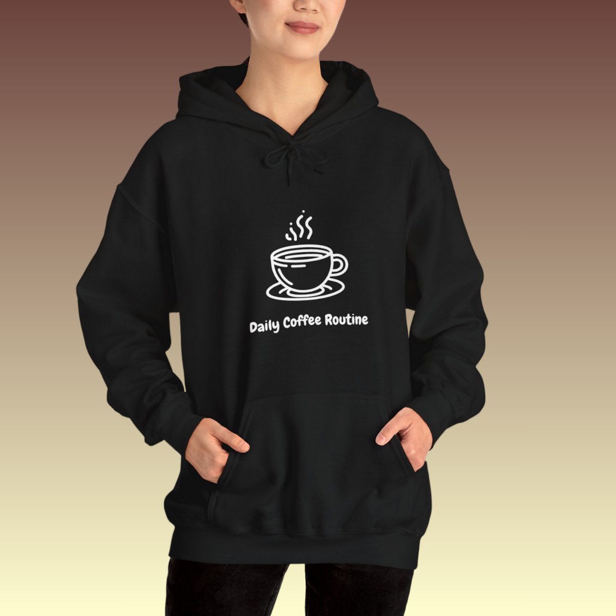 Daily Coffee Routine Hoodie - Coffee Purrfection