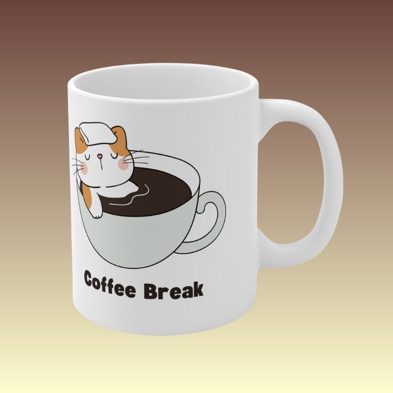 Animal Design Coffee Mugs - Coffee Purrfection