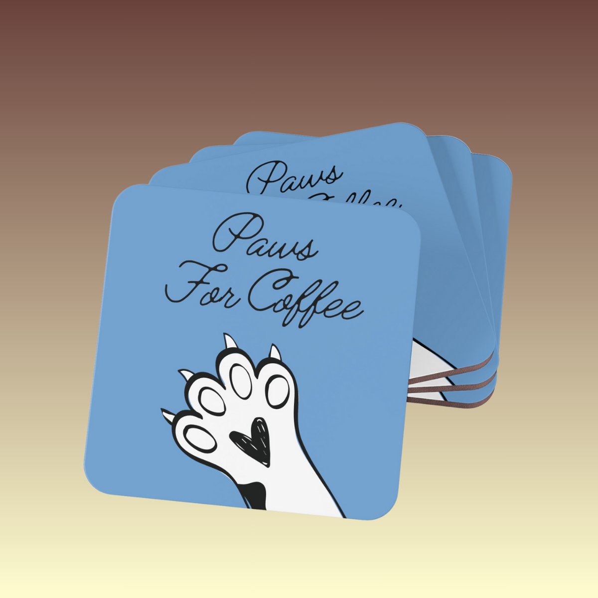 Paws for Coffee Coaster