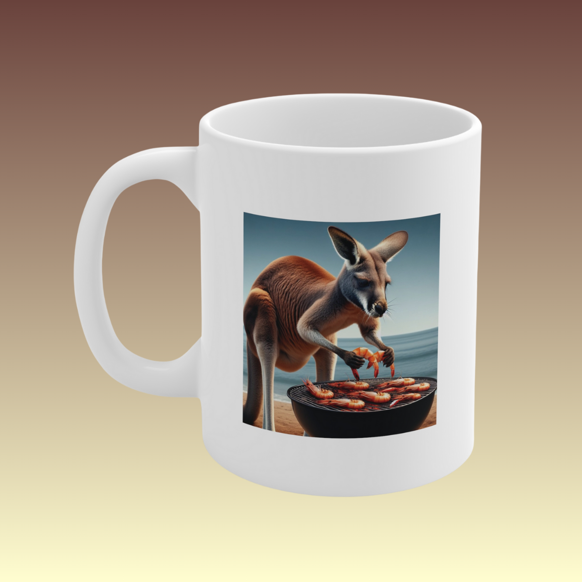 Kangaroo at the Barbie Coffee Mug