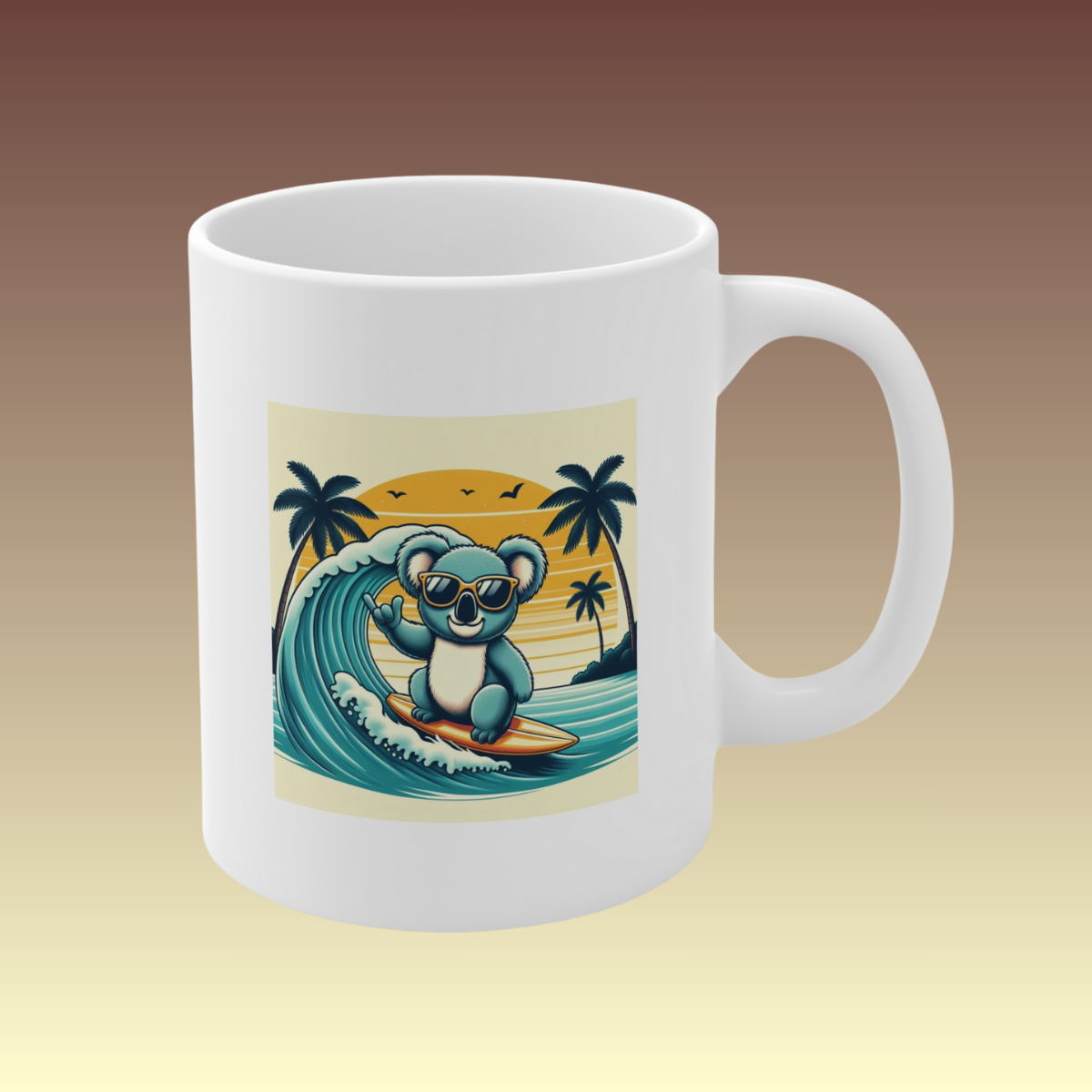 Koala Surfing Coffee Mug