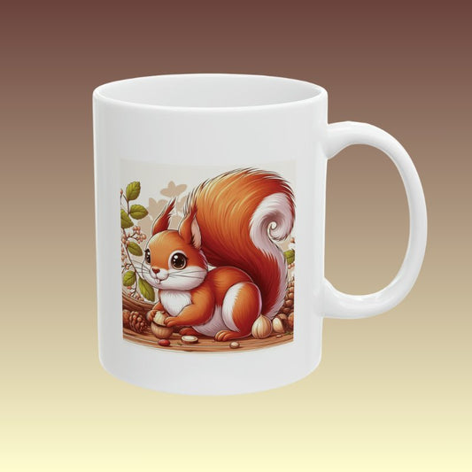 Adorable Red Squirrel Coffee Mug - CA - Coffee Purrfection