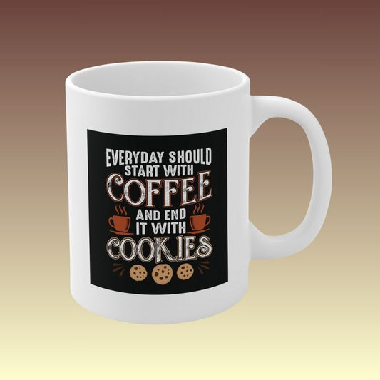 Coffee And Cookies Mug - Coffee Purrfection