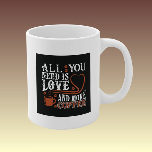 Love And Coffee Mug - aunz - Coffee Purrfection