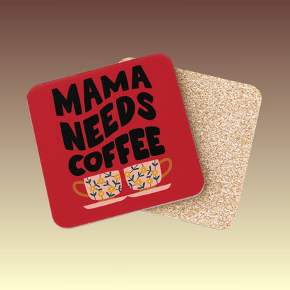 Mama Needs Coffee Coaster Set - Coffee Purrfection