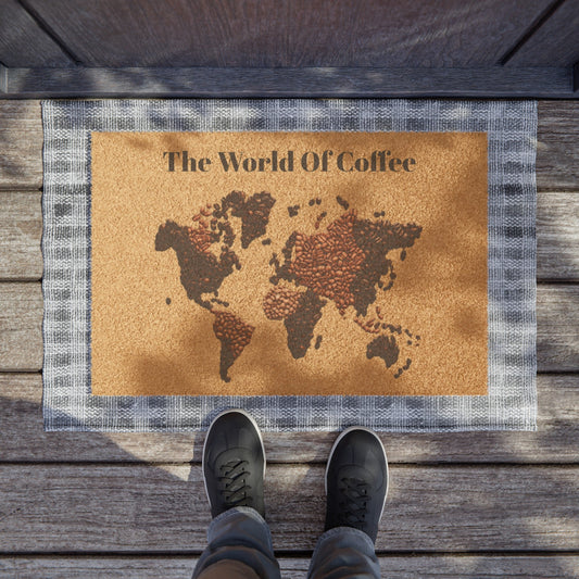 The World Of Coffee Doormat - Coffee Purrfection