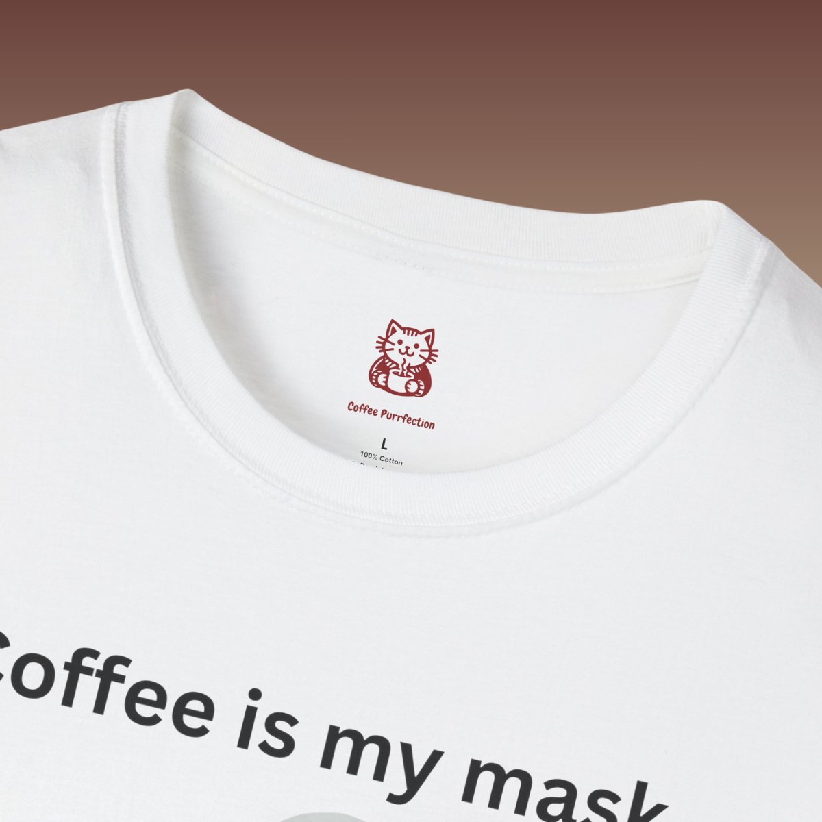Women's Coffee Is My Mask Tee - Coffee Purrfection