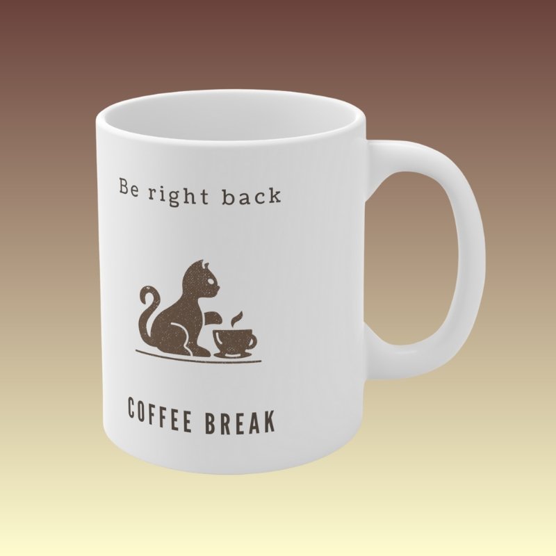 Be Right Back Coffee Mug - Coffee Purrfection