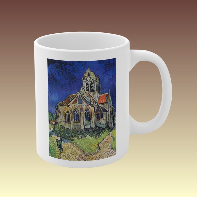 Church At Auvers van Gogh Coffee Mug - Coffee Purrfection