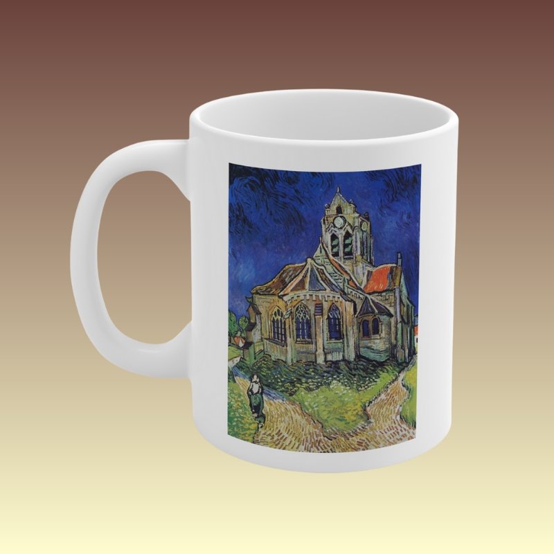 Church At Auvers van Gogh Coffee Mug - Coffee Purrfection
