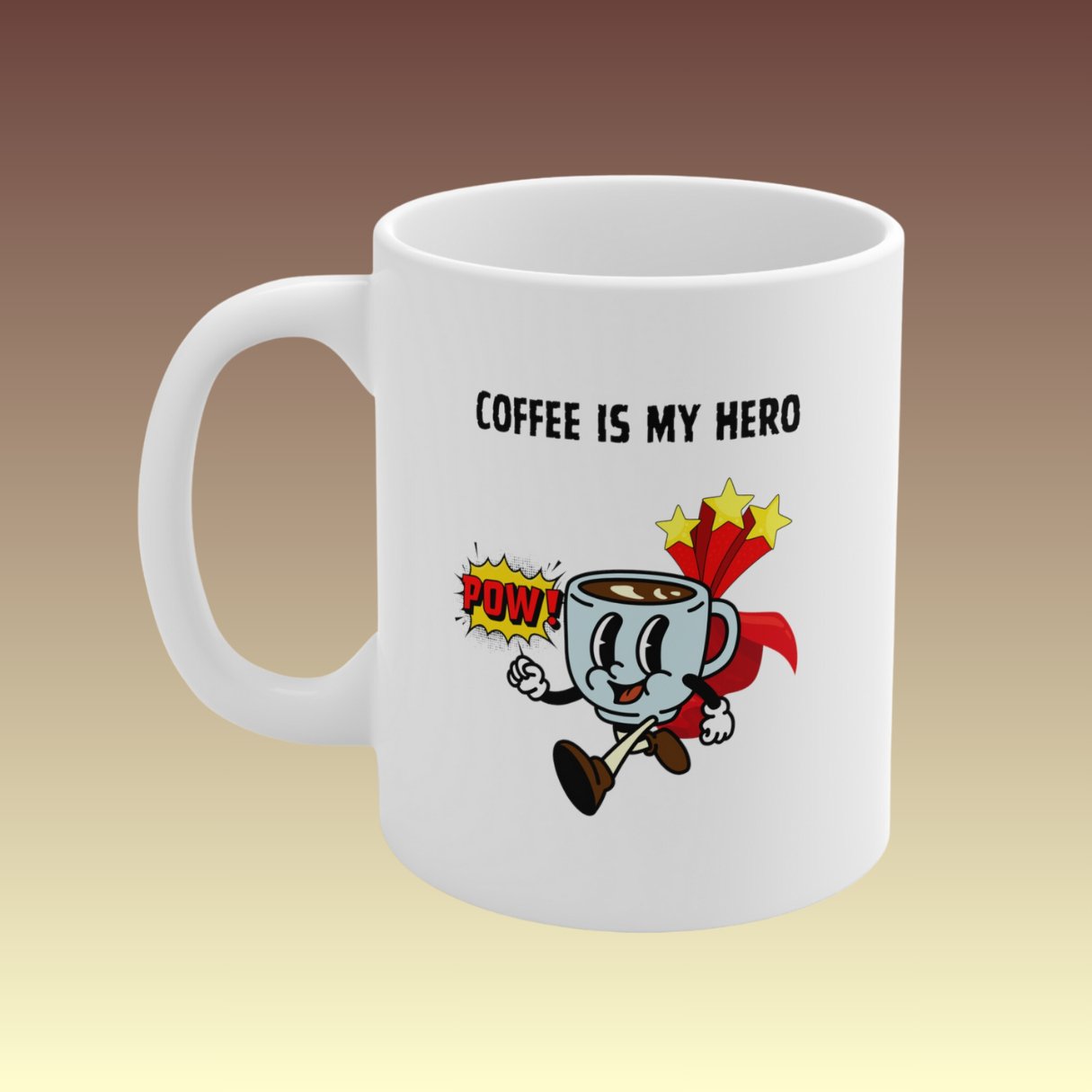 Coffee Is My Hero Mug - Coffee Purrfection