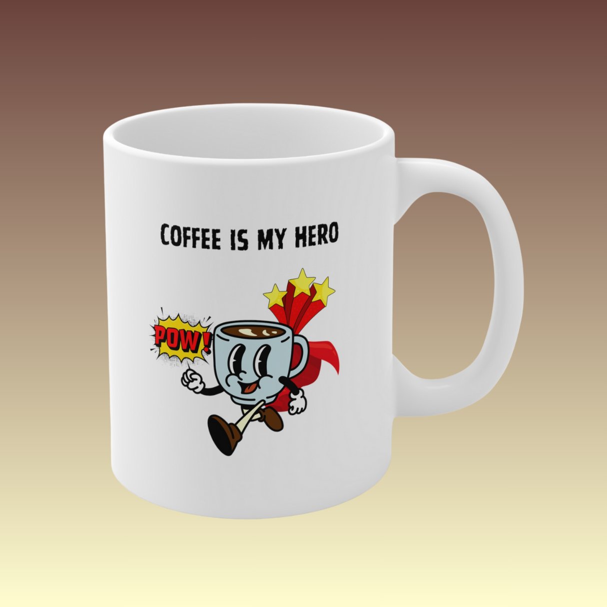 Coffee Is My Hero Mug - Coffee Purrfection