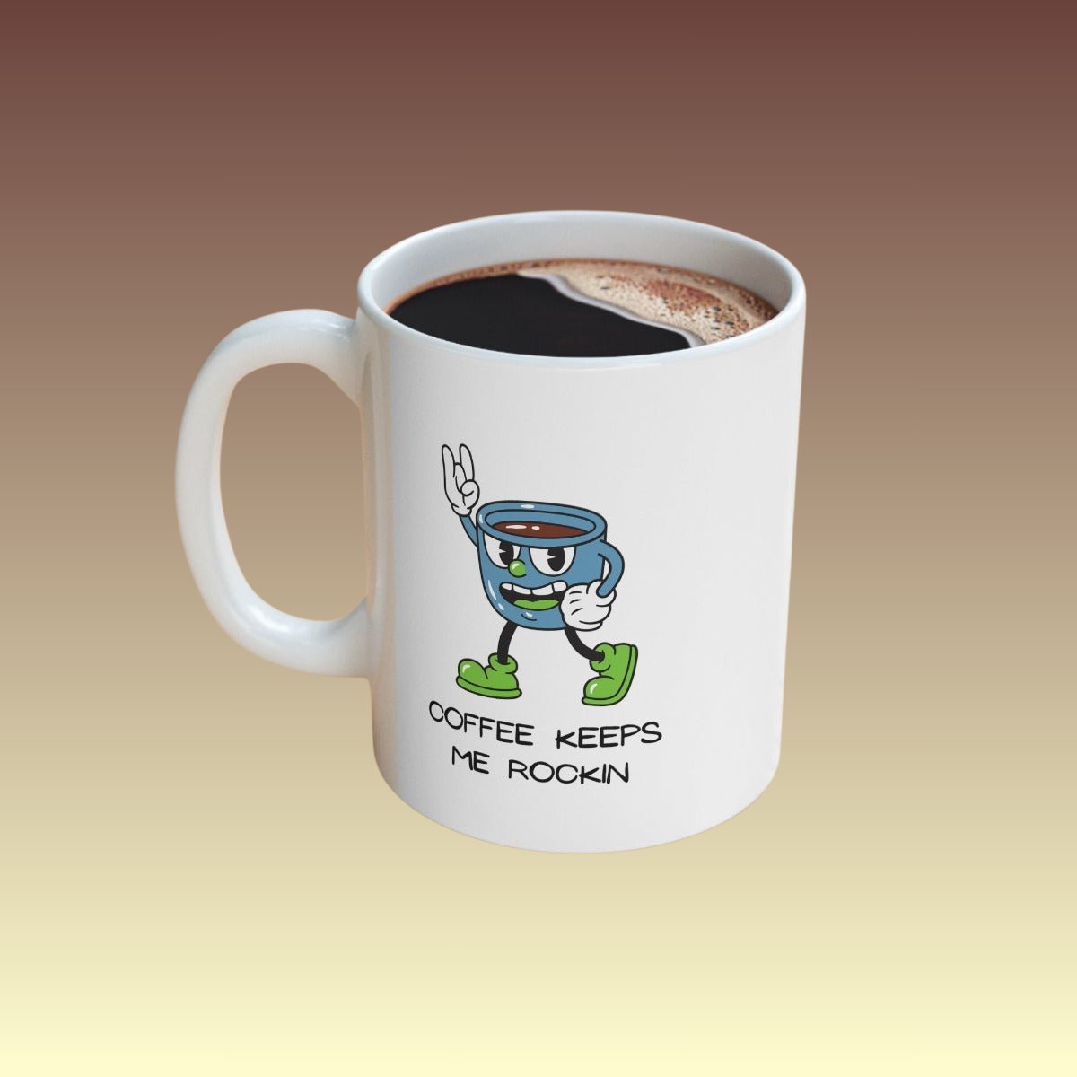 Coffee Keeps Me Rockin Mug - Coffee Purrfection
