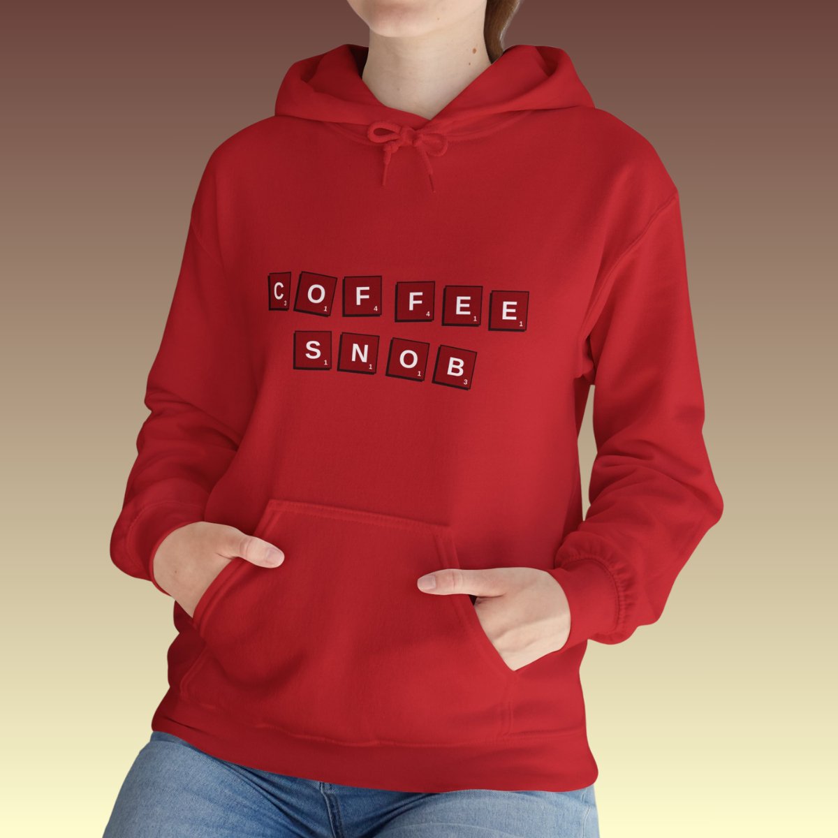 Coffee Snob Scrabble Hoodie - Coffee Purrfection