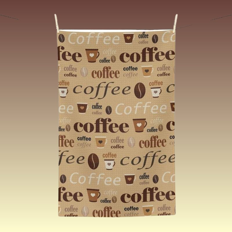 Coffee Theme Tea Towel - Coffee Purrfection
