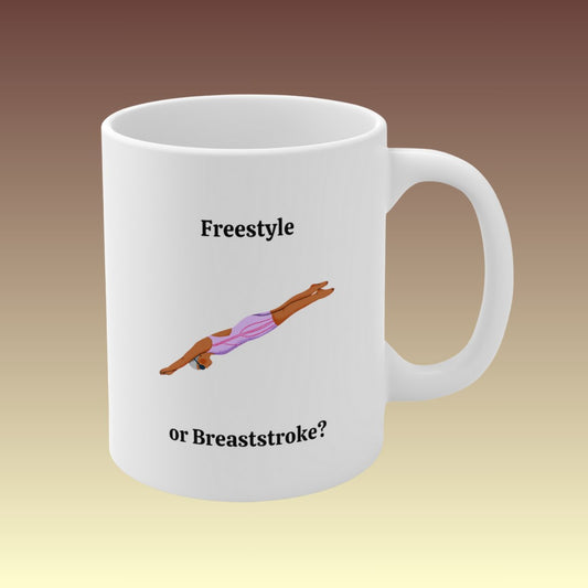 Freestyle or Breaststroke Coffee Mug - Coffee Purrfection