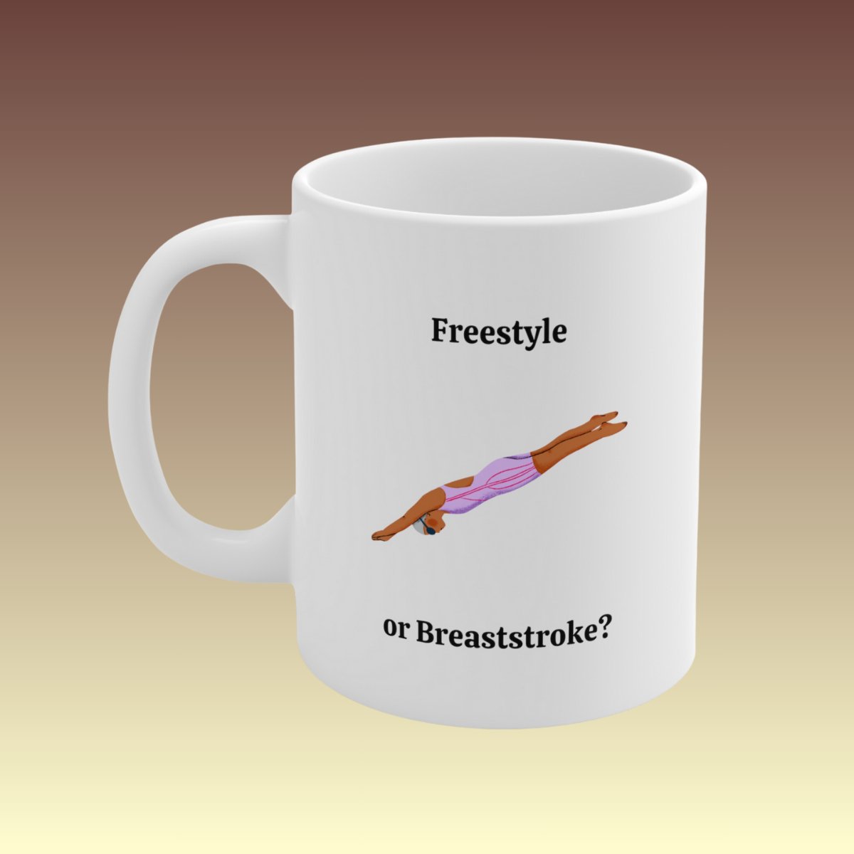 Freestyle or Breaststroke Coffee Mug - Coffee Purrfection