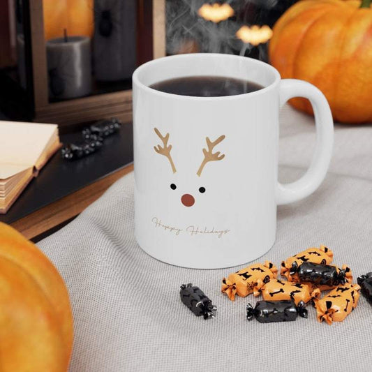 Happy Holidays Mug - Coffee Purrfection