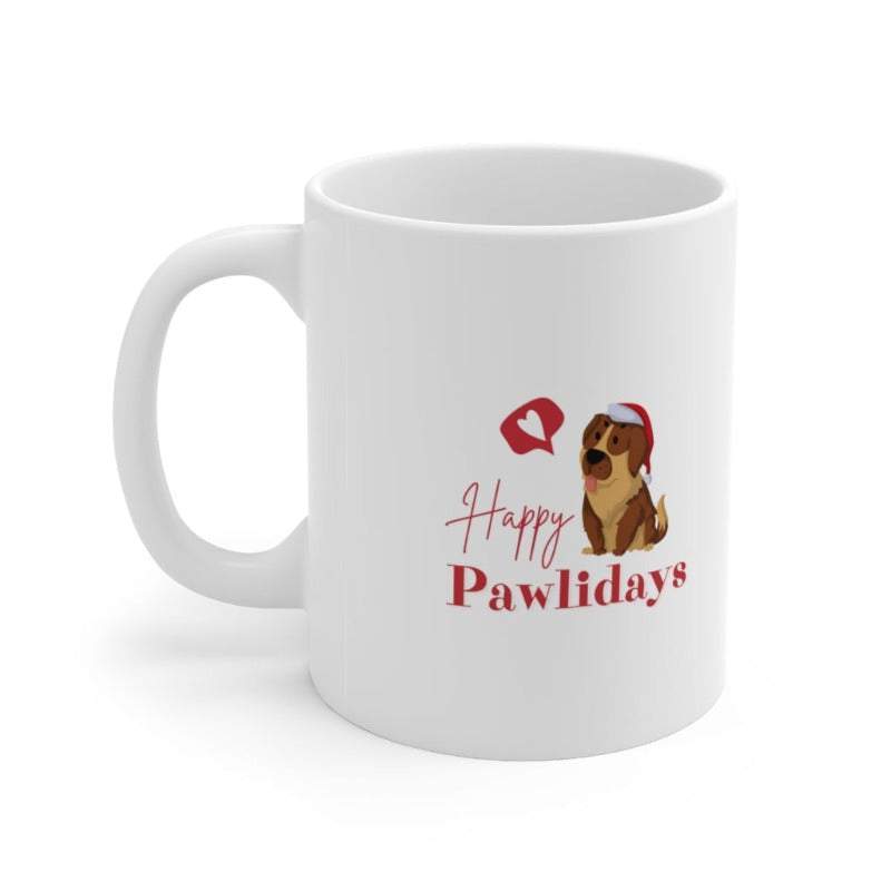 Happy Pawlidays Mug - Coffee Purrfection