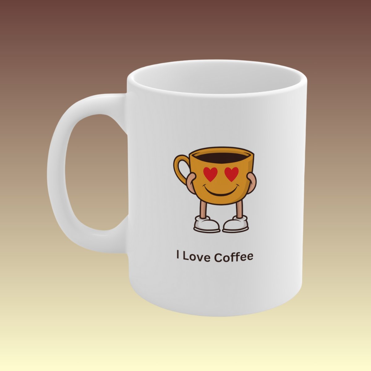 I Love Coffee Mug - Coffee Purrfection