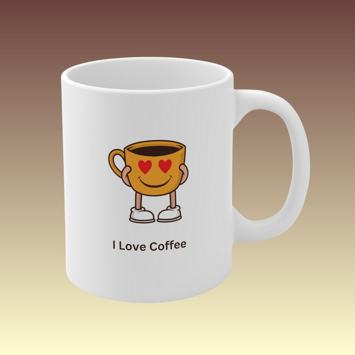 I Love Coffee Mug - Coffee Purrfection