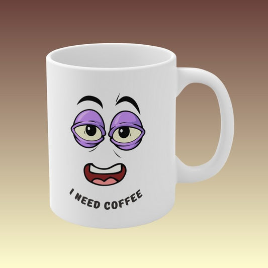 I Need Coffee Mug - Coffee Purrfection