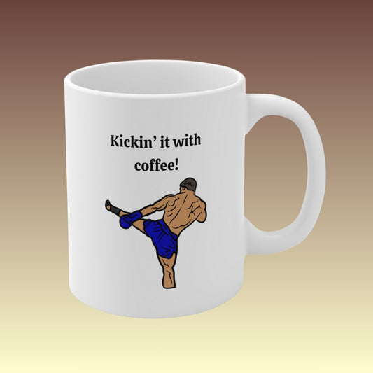 Kickboxing Theme Coffee Mug - Coffee Purrfection