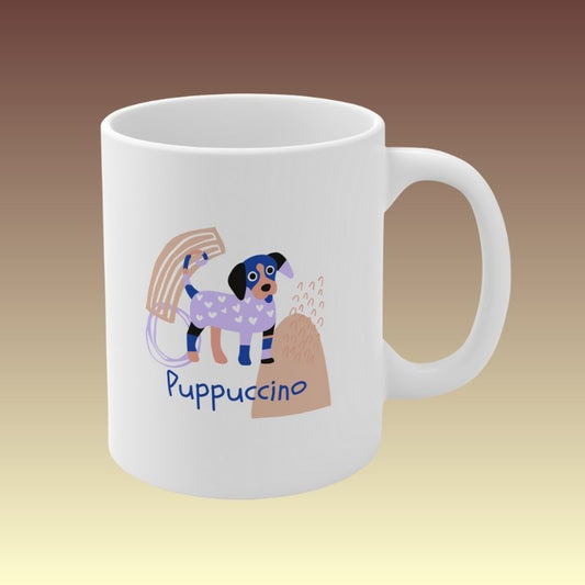 Puppuccino Mug - Coffee Purrfection