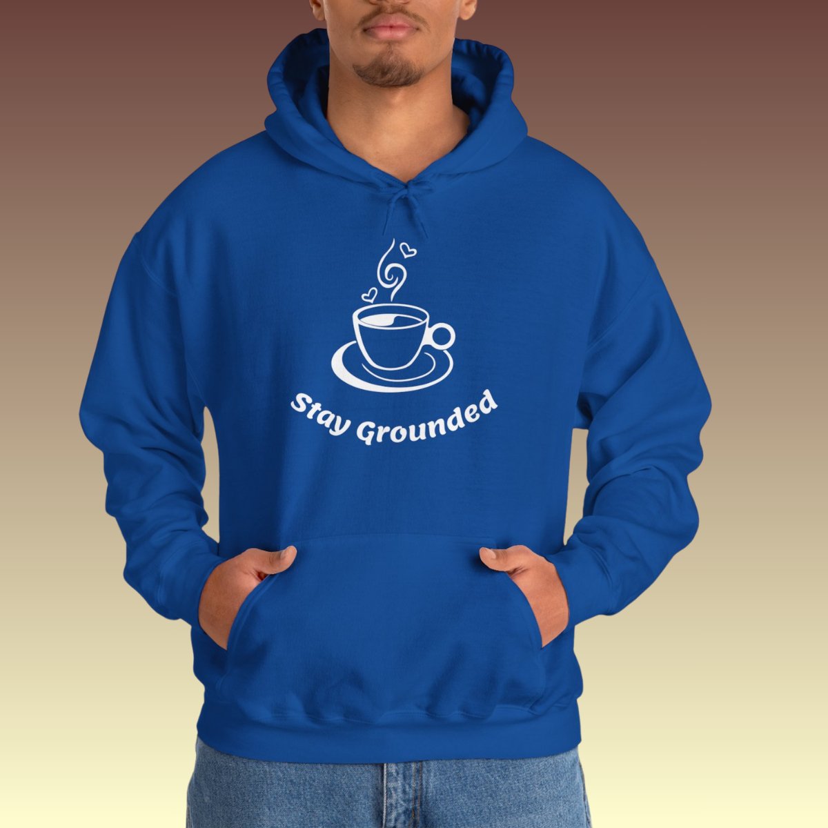 Stay Grounded Hoodie - Coffee Purrfection