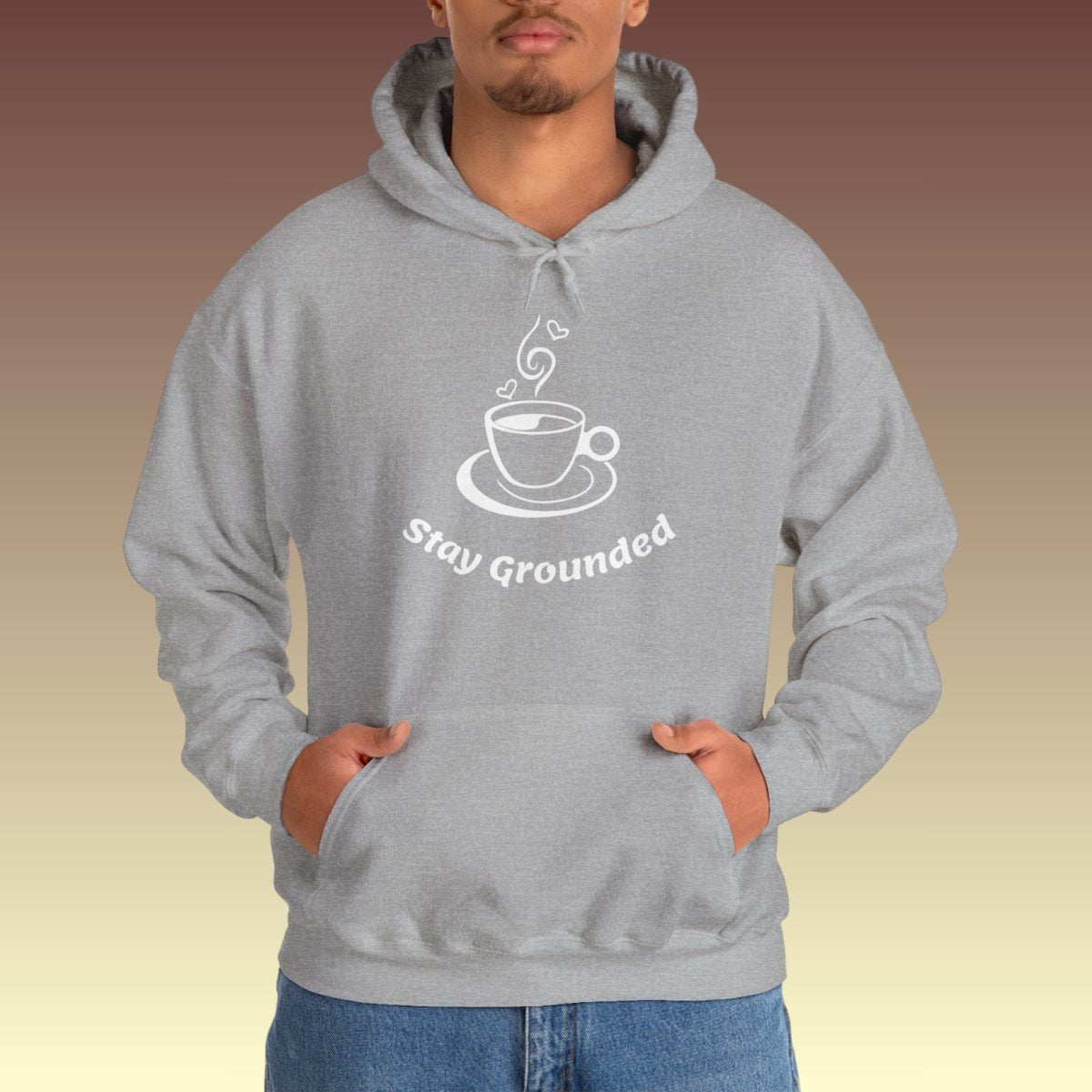 Stay Grounded Hoodie - Coffee Purrfection