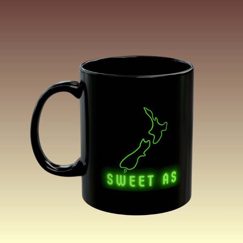 Sweet As New Zealand Black Coffee Mug - Coffee Purrfection