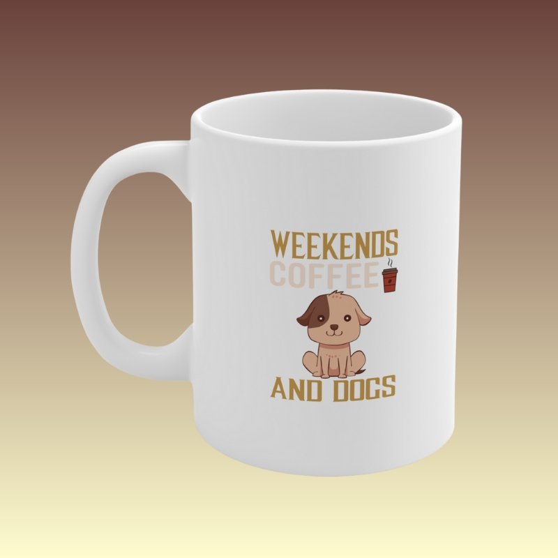 Weekends Coffee And Dogs Mug - Coffee Purrfection