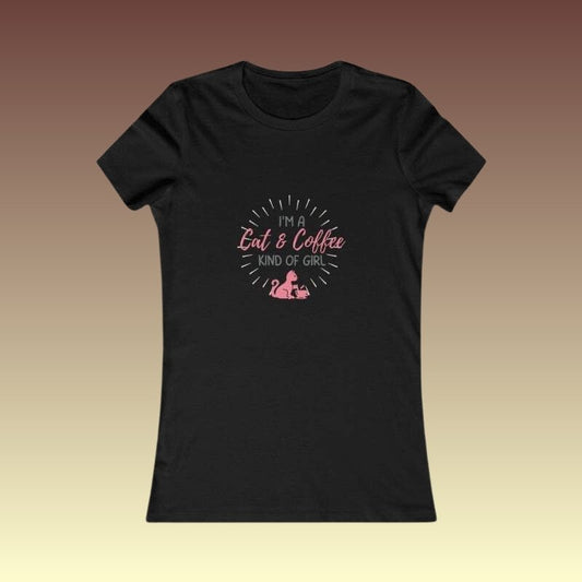 Women's I'm A Cat & Coffee Kind Of Girl Tee - Coffee Purrfection