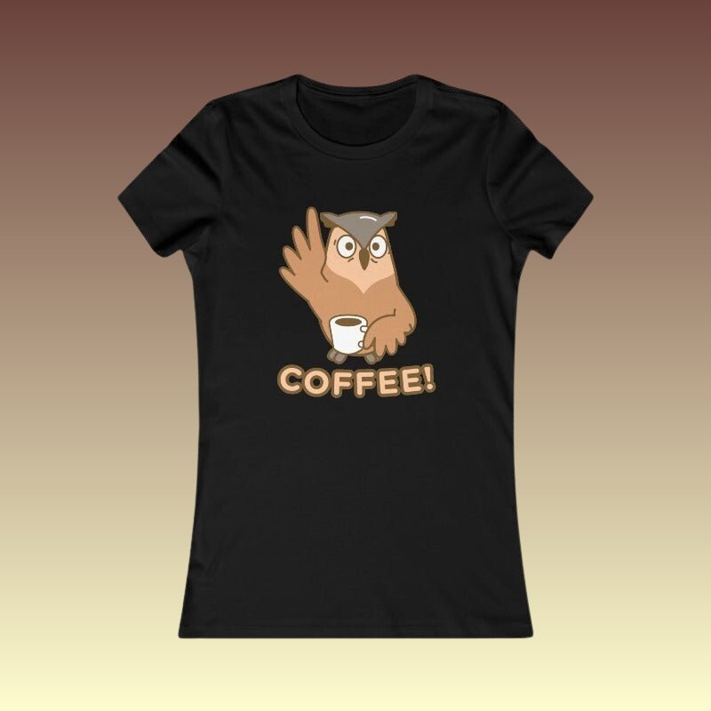 Women's Owl Coffee Tee - Coffee Purrfection
